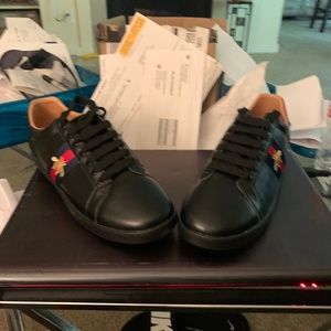 Mens Ace embroidered Gucci